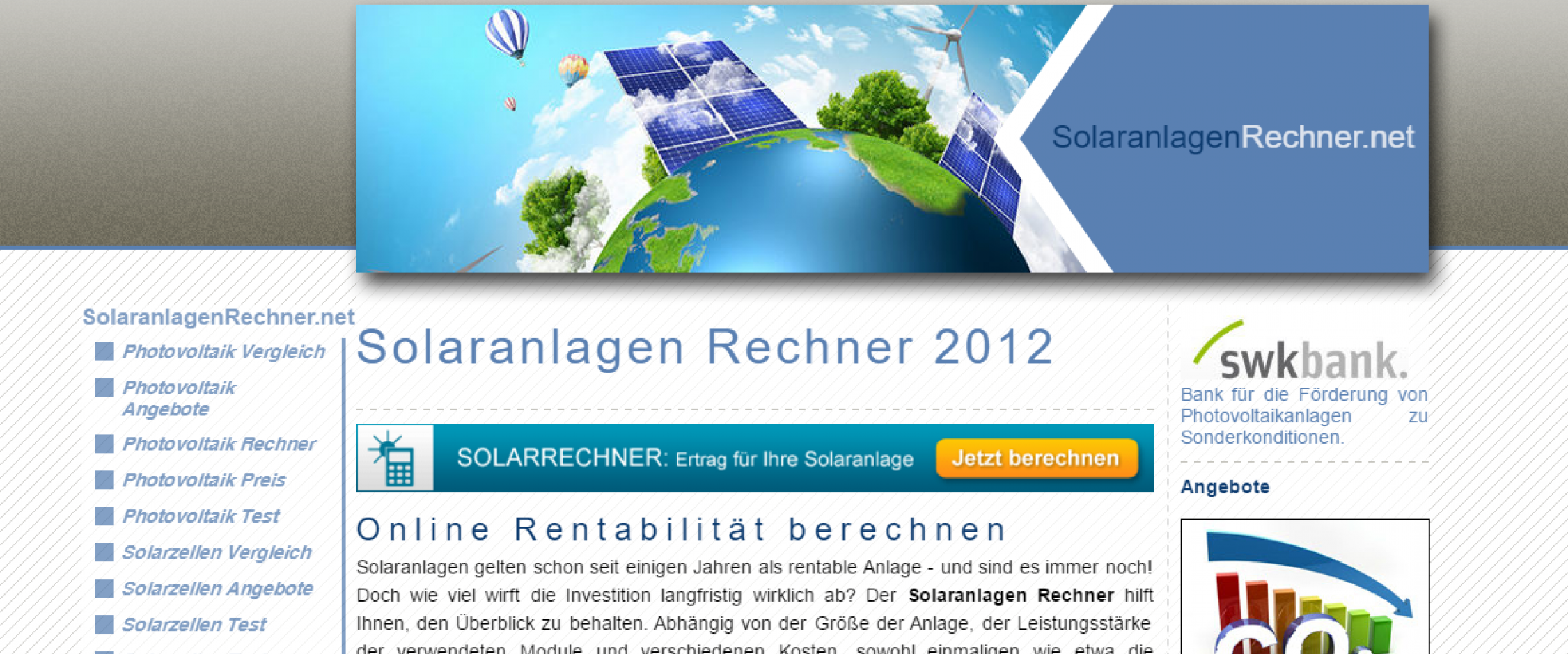 solaranlagenrechner.net - Screenshot #1